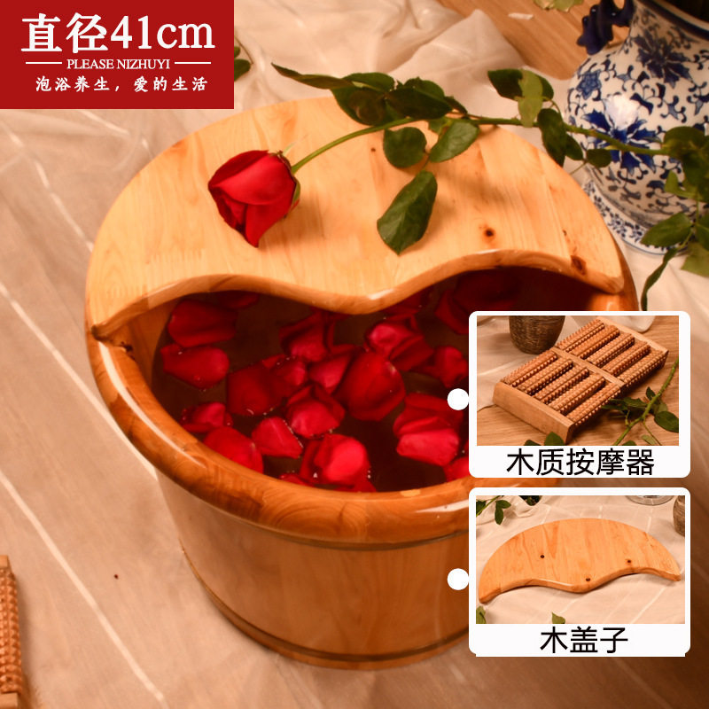 香柏木泡脚木桶家用洗脚桶足浴木桶木盆洗脚盆双人泡脚桶大脚直销
