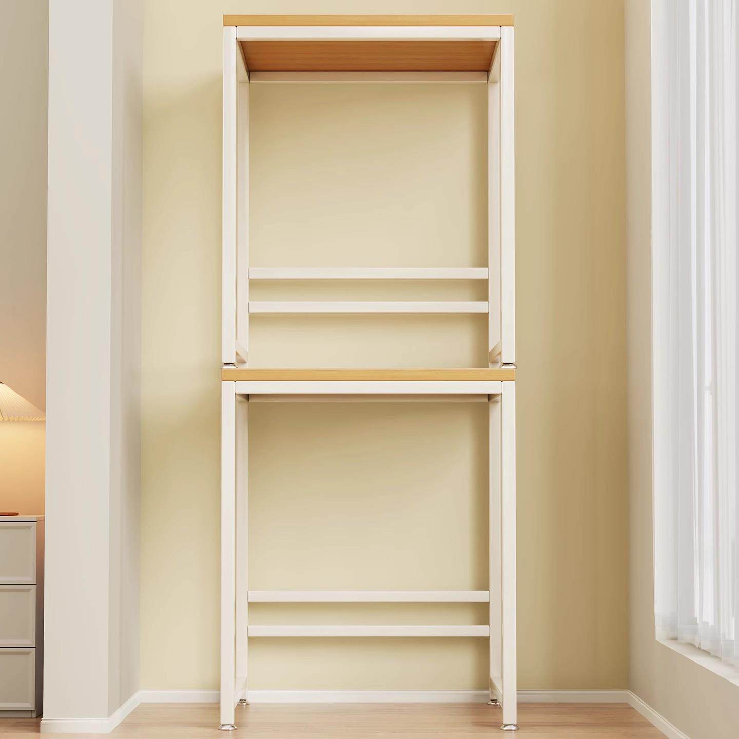 洗衣机上方置物架阳台厕所洗手间滚筒翻盖落地式多层可调节收纳架