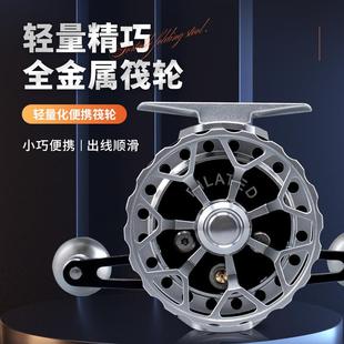 钓力德RC83海筏轮筏钓轮防海水带卸力全金属高速比桥伐轮一键复位