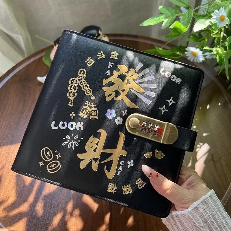 2026年大容量发财现金存钱本密码锁万元存钱夹钱册只放钱网红攒钱,文具电教/文化用品/商务用品,相册/卡册收纳,淘宝优惠券,粉丝福利购,淘宝优惠卷