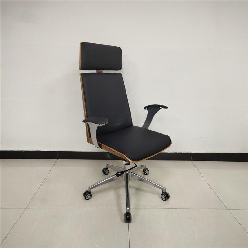 皮质老板椅商务办公电脑椅家用书房椅经理椅升降旋转椅实木大班椅