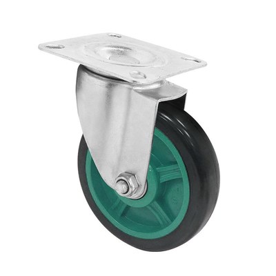 折叠式静音手推车超市仓库拉货平板车搬运车塑料四轮小推车工具车