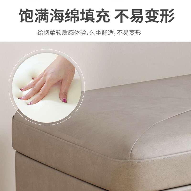 小凳子家用储物凳收纳凳换鞋凳可叠放方凳客厅沙发凳软包坐凳矮凳
