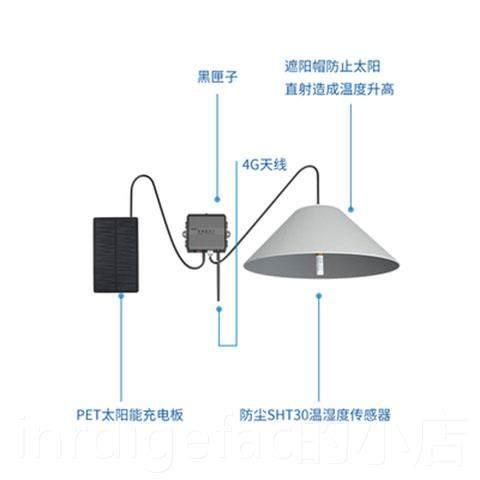 新款4温G远程监控大棚内湿度计手机ap传p报警专用记录仪置高精度