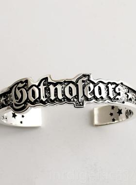 新款一休s手工制cody s作anderon 纳瓦霍潮开口925纯银字母流手镯