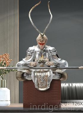 新款齐天大孙悟空摆创意客厅工艺斗战胜佛轻奢圣办公室桌件居家装