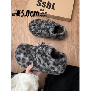 怪美主义 保暖防滑毛毛勃肯鞋 复古法式 女冬2025新款 子 雪地棉鞋