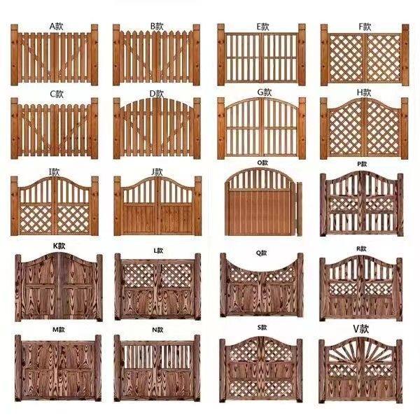 户外防腐碳化木门庭院单开门花园木门双开门户外栅栏门宠物小门,基础建材,防腐木,淘宝优惠券,粉丝福利购,淘宝优惠卷