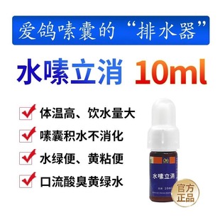 凯鸽鸽药水嗉立消嗉囊炎积水清理胀气鸽子药大全10ml嗉囊炎鹦鹉鸟