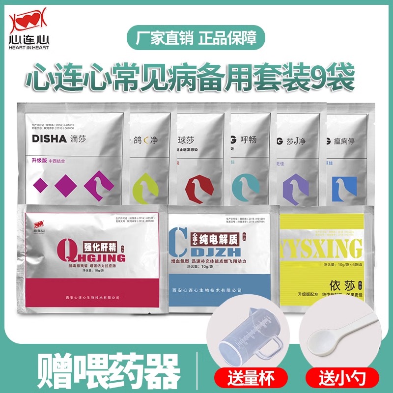 心连心鹦鹉鸟鸽子药水便绿便念珠菌电解质体内体外驱虫肝精