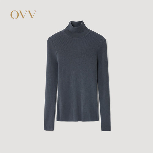 【黄金羊毛】OVV秋冬热卖高领基础打底长袖针织衫GNZAJ35115A