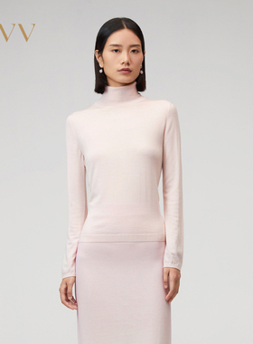【可机洗黄金羊毛】OVV秋冬女装基础高领长袖针织衫GNZAJ33115A