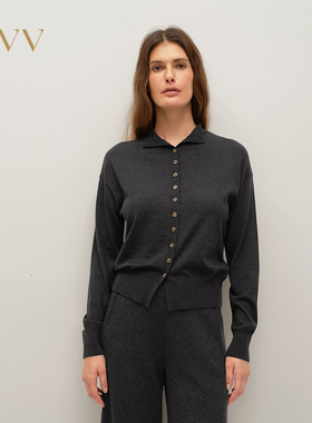 【黄金羊毛】OVV2025秋冬新款可机洗高领长袖针织衫GNZAJ35104A