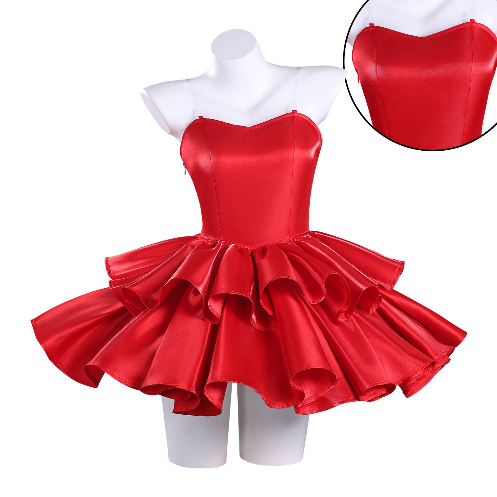 电影未麻的部屋cos服雾越未麻同款抹胸红裙cosplay万圣节动漫服装