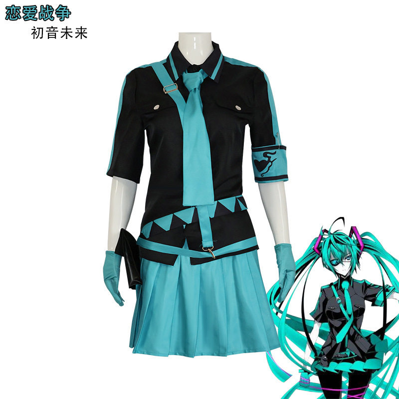 VOCALOID初音苿莱恋爱战争miku性转恋爱战争服装cosplay服