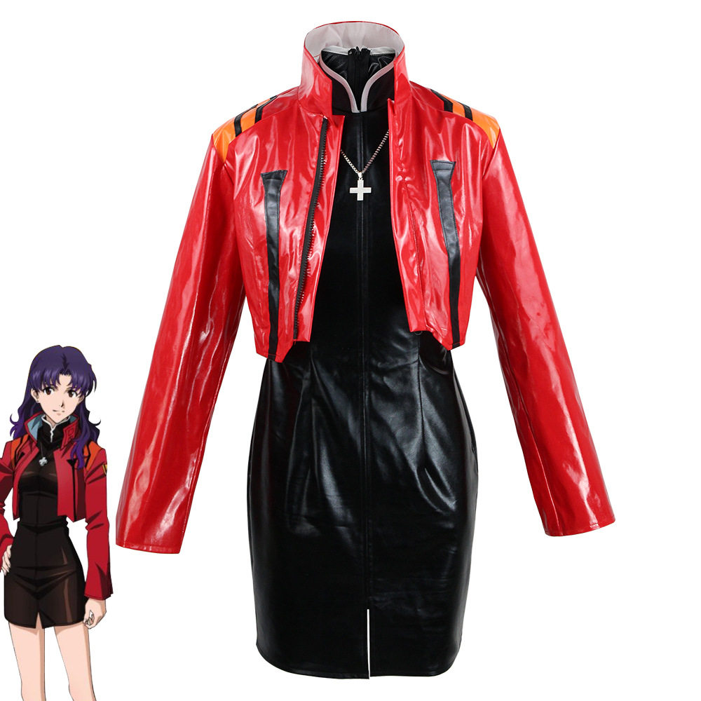 新世纪福音战士女eva cos服装制服女葛城美里cosplay动漫角色扮演