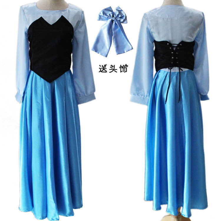 小美人鱼cos女装海的女儿爱丽儿公主成人连衣裙cosplay动漫服装
