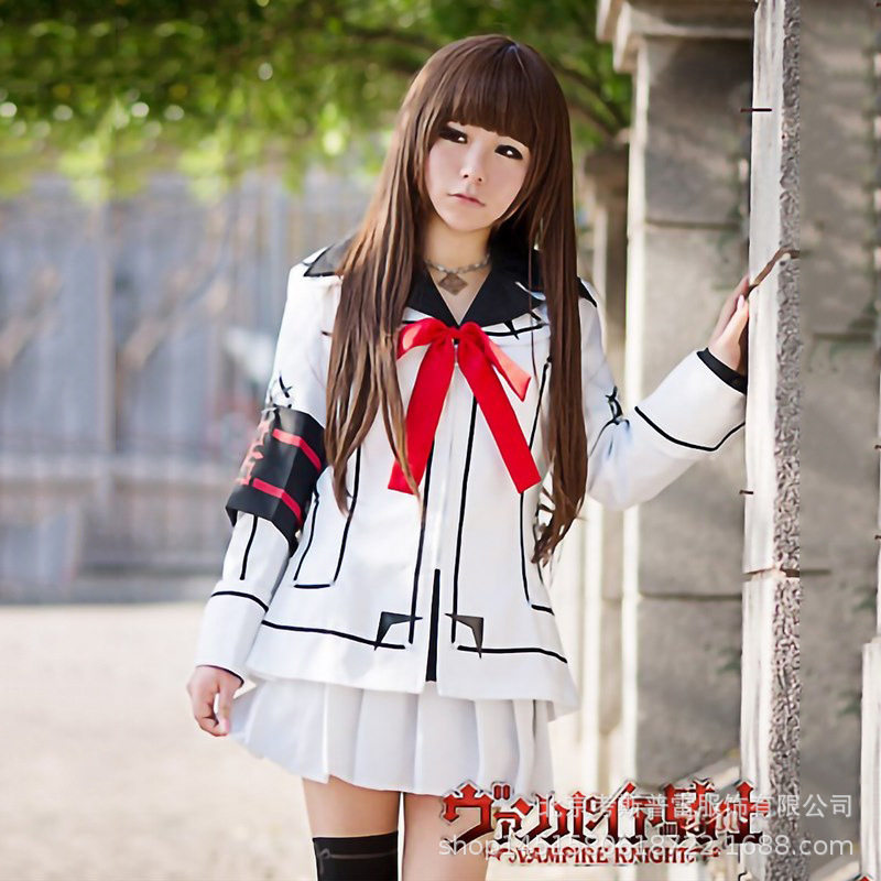 动漫吸血鬼骑士早园瑠佳cos服白制校服漫展万圣节cosplay服装现货