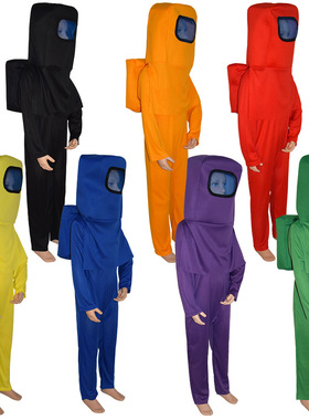 太空狼人杀cosplay宇航服装儿童游戏角色扮演amongus万圣节衣服