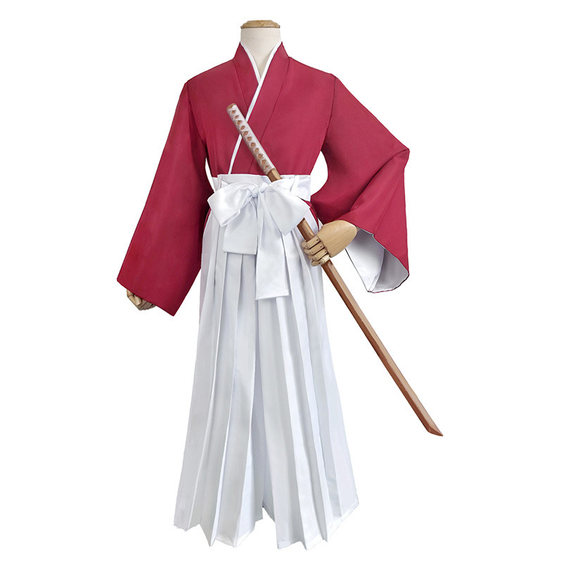 浪客剑心cos服阵风伯佐祢彦和服绯村剑心剑道服cosplay万圣节服装