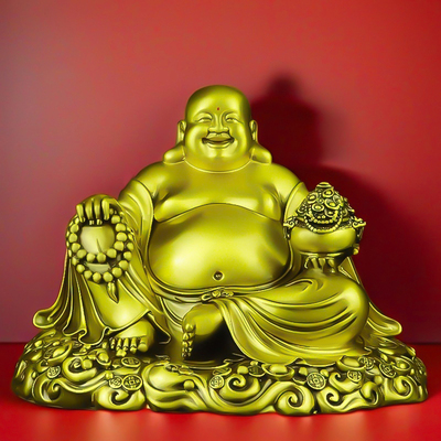 黄铜弥勒佛摆件大肚开心笑佛