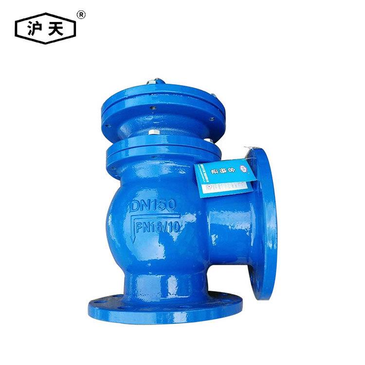 沪天阀门球墨铸铁手动排污阀 国标大型排污阀DN150角式快开排污阀