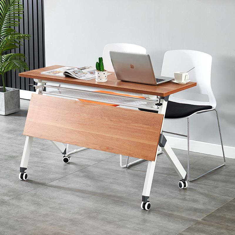 可折叠培训桌会议桌长条桌可移动拼接办公桌学习桌双层商务桌