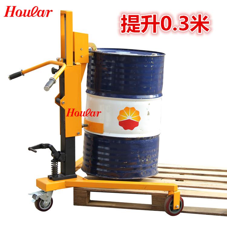 特惠液压油桶手推脚踏式油罐推车手拉车DT350ABC油桶搬运车托盘