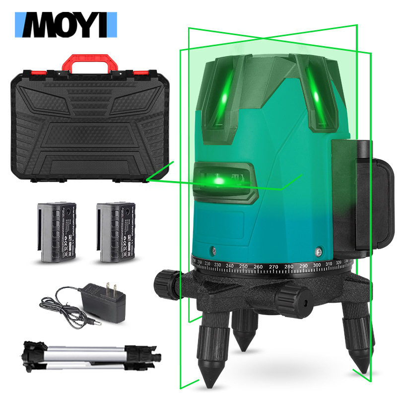 2线3线5线高精度激光水平仪绿光水准仪光投线智能自动调平