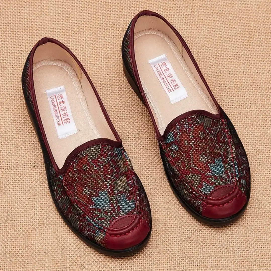 春秋老北京布鞋妈妈鞋防滑软底