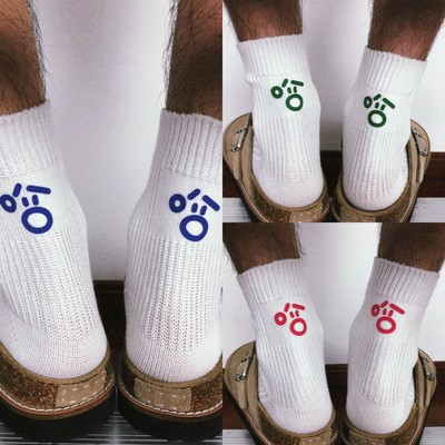 TREETALLIFE哈哈袜粗针短袜