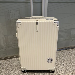 纯PC行李箱女铝框拉杆箱男24寸学生旅行箱大容量密码箱20寸登机箱