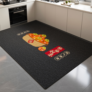厨房地垫大面积全铺防滑防油可擦免洗脚垫整铺耐脏硅藻泥吸水地毯