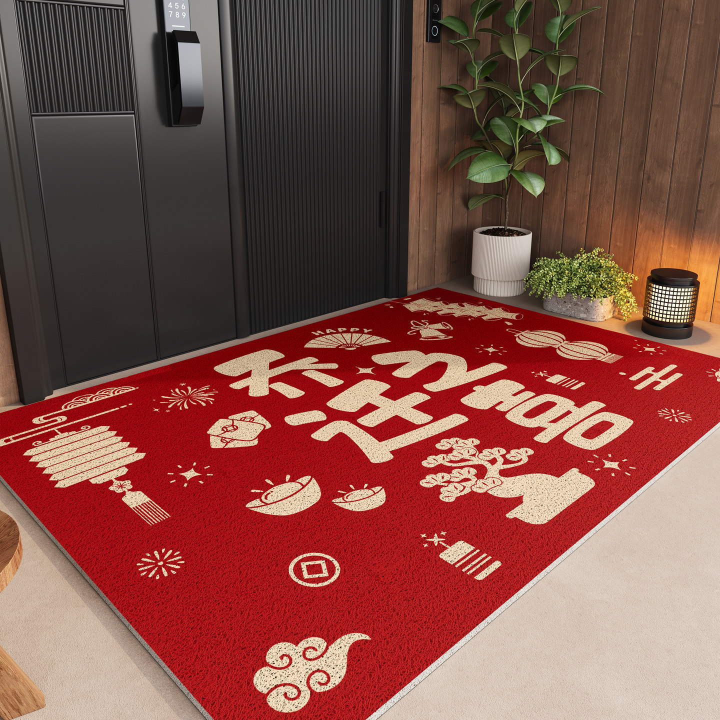 乔迁入户门地垫2026新款门外进门丝圈脚垫别墅室外门口地毯入门垫,居家布艺,入户地垫,淘宝优惠券,粉丝福利购,淘宝优惠卷