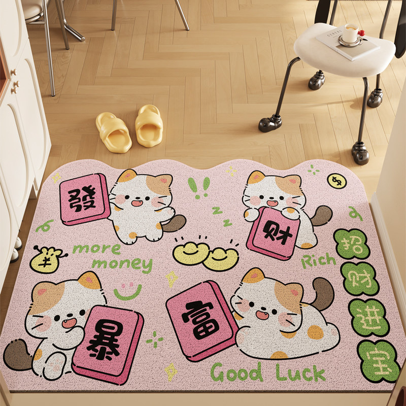 入户门丝圈防滑门垫新款门口耐脏防滑脚垫家用蹭土除尘进门地毯垫,居家布艺,入户地垫,淘宝优惠券,粉丝福利购,淘宝优惠卷