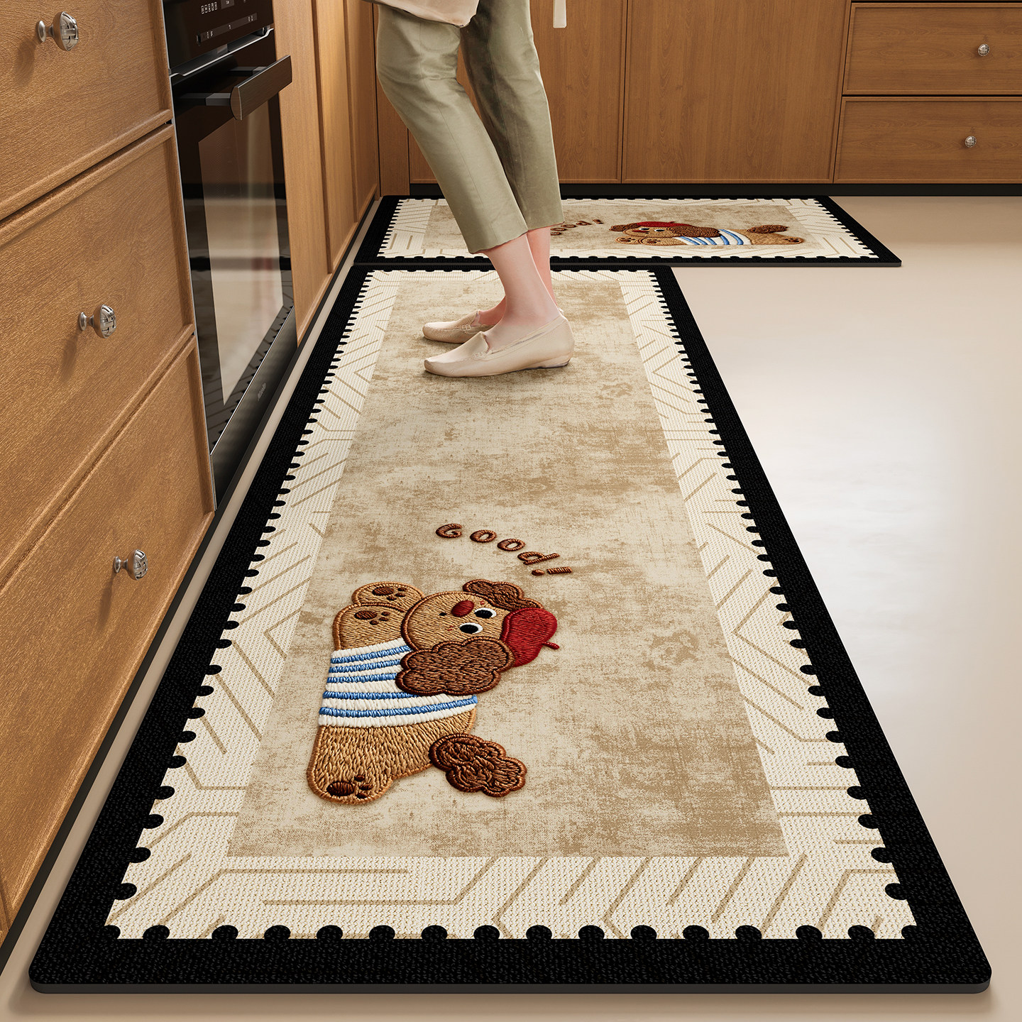 厨房防滑防油地垫2026新款地面专用耐脏脚垫硅藻泥长条吸水地毯垫,居家布艺,厨房地垫,淘宝优惠券,粉丝福利购,淘宝优惠卷