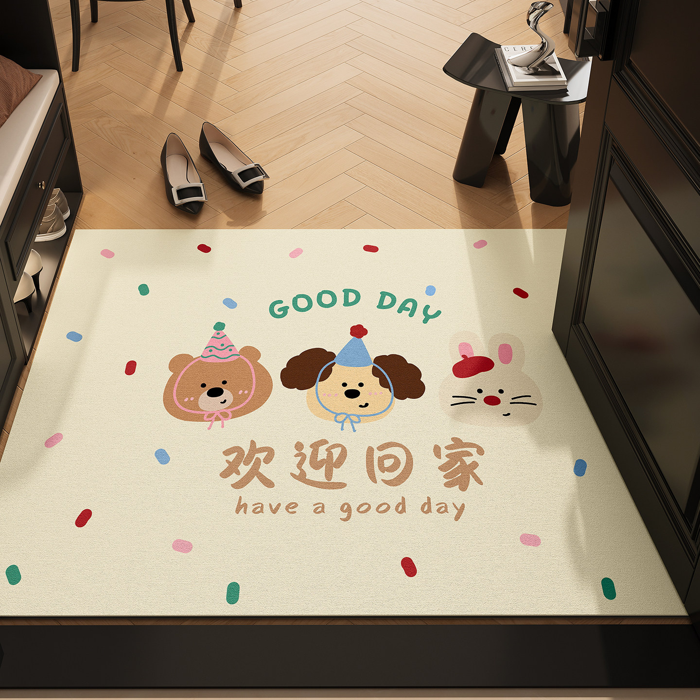 硅藻泥入户门地垫2026新款门口进门家用超薄脚垫玄关耐脏防滑地毯,居家布艺,入户地垫,淘宝优惠券,粉丝福利购,淘宝优惠卷