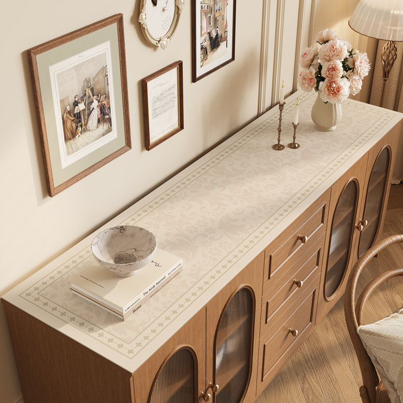 餐边柜桌垫现代轻奢防水桌布玄关鞋柜防脏垫子电视柜台面保护垫,居家布艺,桌布,淘宝优惠券,粉丝福利购,淘宝优惠卷