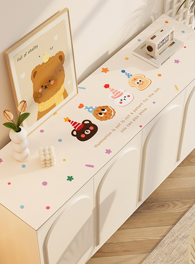 卡通餐边柜台面垫喂养台垫子鞋柜桌面保护垫电视柜桌布柜子防脏垫