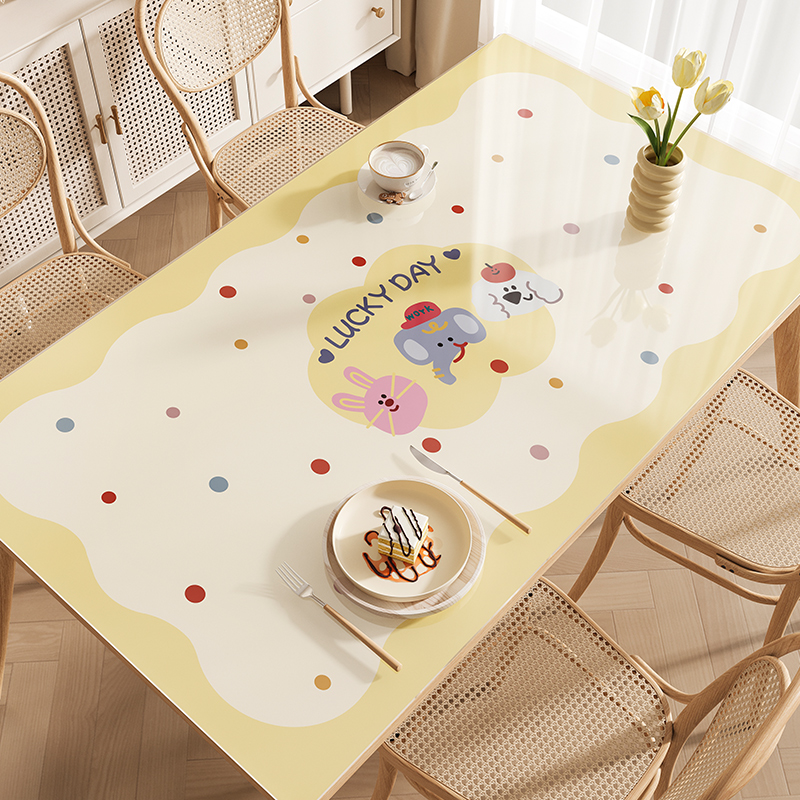 软玻璃餐桌垫防油防水防烫长方形