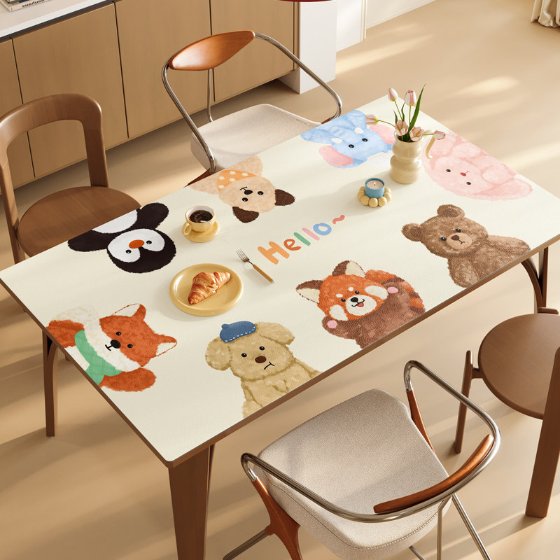 pvc软硅胶餐桌桌垫防水防油免洗茶几桌布桌面垫子茶几台面保护垫,居家布艺,桌布,淘宝优惠券,粉丝福利购,淘宝优惠卷
