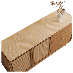 侘寂风玄关入户鞋柜垫子台面保护复古轻奢高级感电视柜餐边柜桌垫