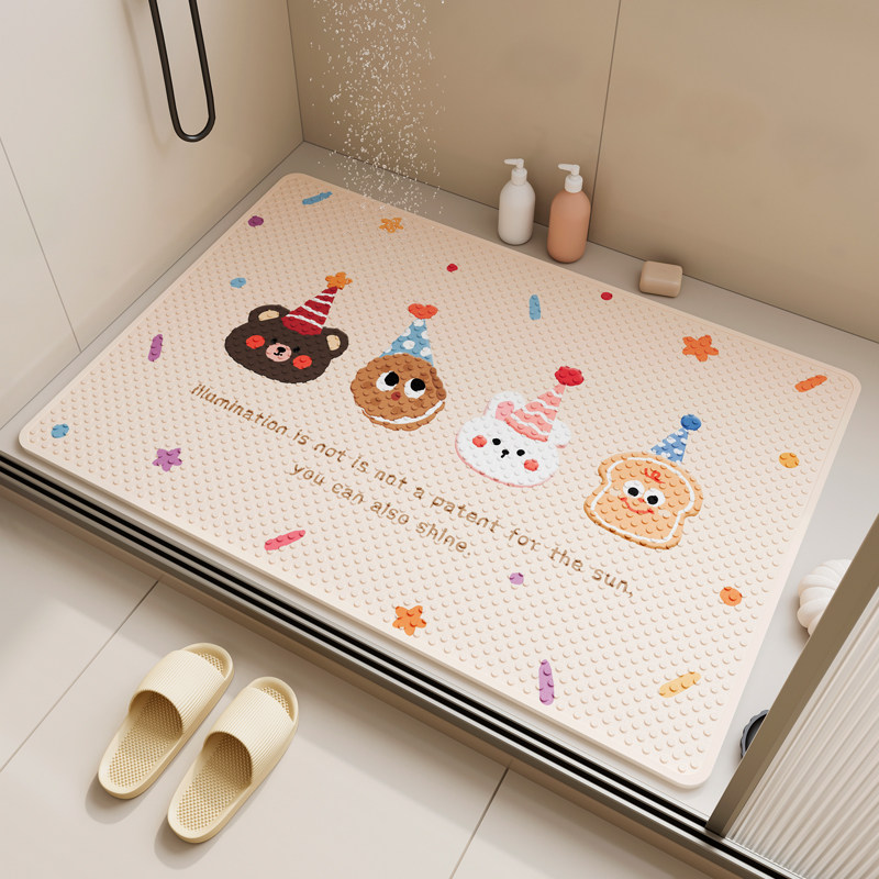 卡通浴室吸水地垫软硅藻泥防滑速干脚垫子免洗卫生间门口专用地毯,居家布艺,家用脚垫,淘宝优惠券,粉丝福利购,淘宝优惠卷