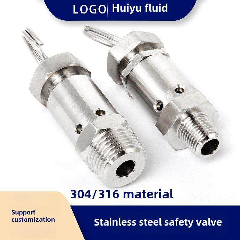 304不锈钢安全阀溢流阀自动泄压阀空压机2点4点弹簧式手动排气阀,五金/工具,排气安全阀,淘宝优惠券,粉丝福利购,淘宝优惠卷
