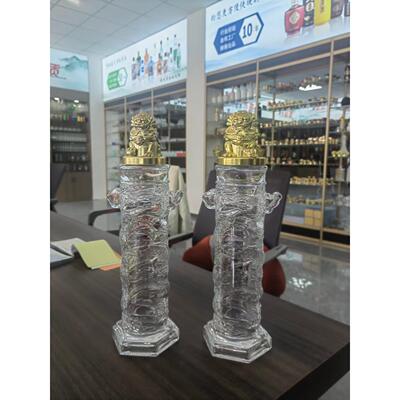 新款华表龙瓶精美玻璃酒瓶新款发售配套盖子