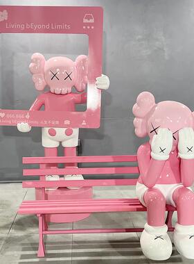 芝麻街雕塑大型摆件商场网红拍照打卡奶茶店铺门口美陈装饰品