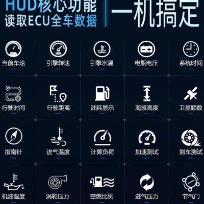 汽车多功能OBD仪表改装水温表涡轮转速表里程表GPS液晶显示器通用