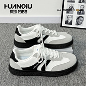 德训鞋 男2026秋冬新款 复古潮流百搭板鞋 环球经典 子运动休闲小白鞋