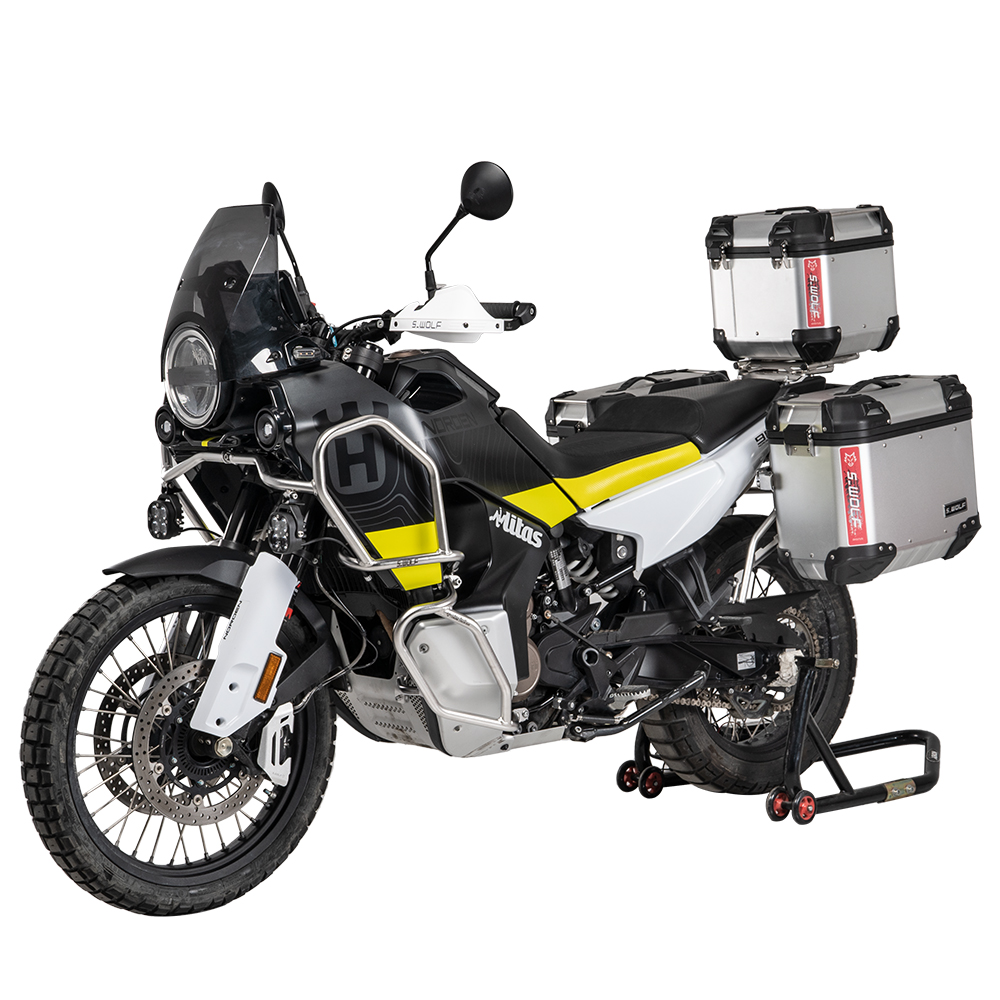 雪狼适配Husqvarna胡思瓦纳901护杠护手尾架边包板三箱支架改装件