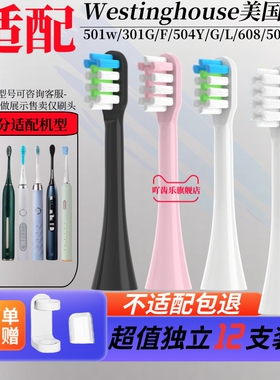 适配美国西屋电动牙刷头WT301G/F/K/608/504L/Y/w1/502PS/506替换